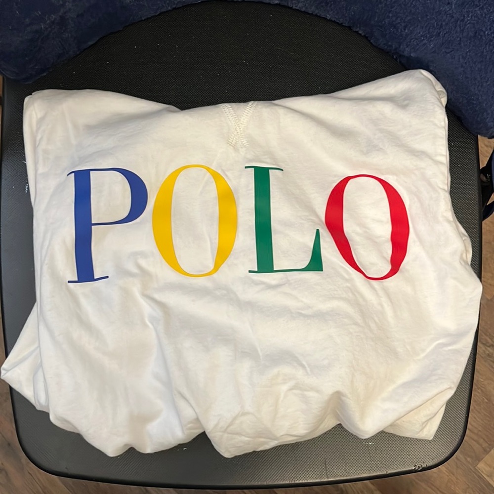 Polo Ralph Lauren white lightweight hoodie size medium